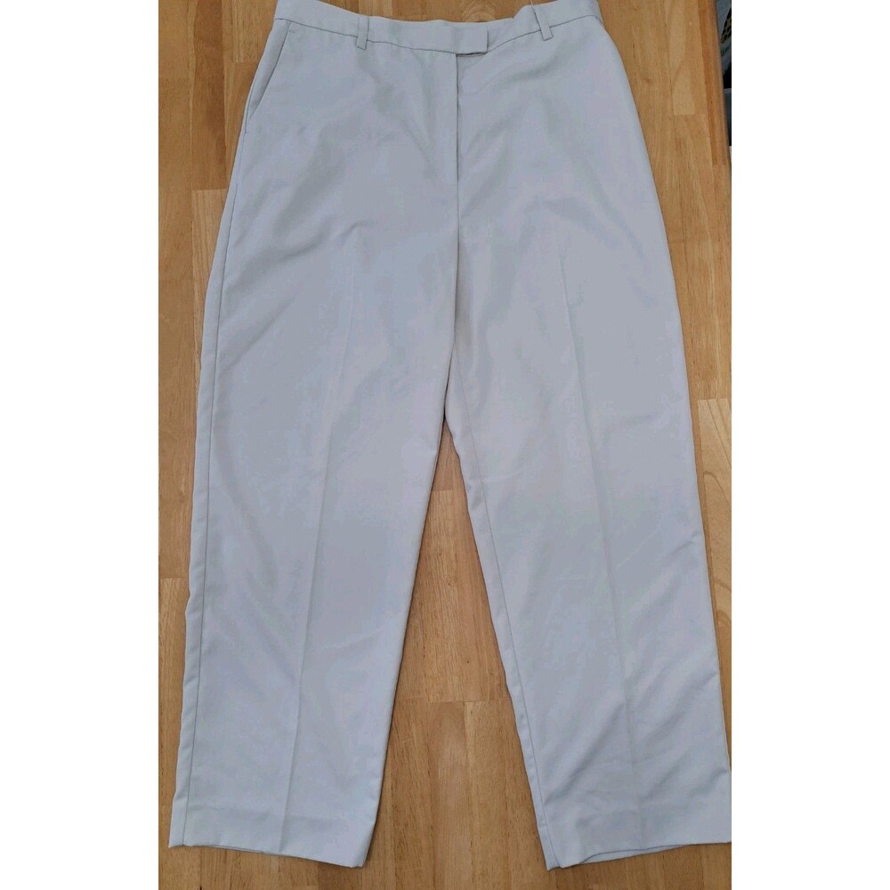 Pendleton Tan Beige Dress Pants Partial Stretch Waist Women’s Size 16 Petite